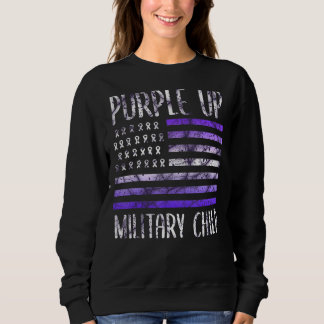 Camiseta Mês Da Criança Militar 2022 Púrpura Para Mil