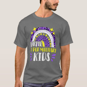Camiseta Mês Da Criança Militar Roxo Para Mili