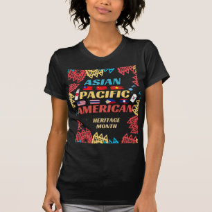 Camiseta Mês da Herança AAPI de 2026 Bandeiras de Pincel Fe
