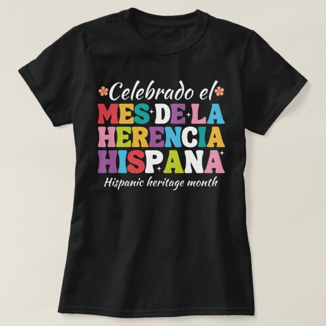 Camiseta Mês da Herança Hispânica (Frente do Design)