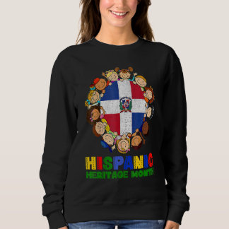 Camiseta Mês da Herança Hispânica Crianças Dominicanas Meni