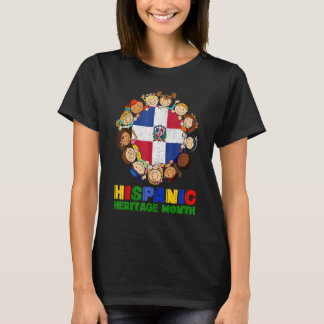 Camiseta Mês da Herança Hispânica Meninos Meninas Crianças
