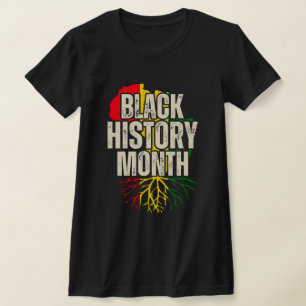 Camiseta Mês da História Afro-Americana Raízes Africanas