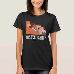 Camiseta Mês da História da Mulher Roupas de Citações Famí