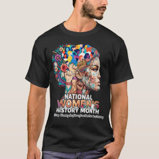 Camiseta Mês da História das Mulheres Feministas Nacionais 