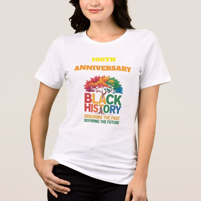 Camiseta Mês da História Negra 100 Anos (Frente)