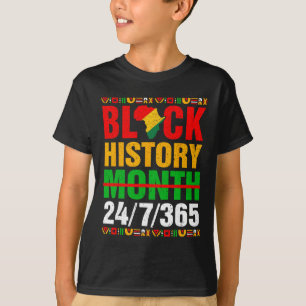 Camiseta Mês da História Negra 247365 Homens Afro-Americano