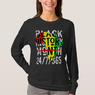 Camiseta Mês da História Negra 247365 Mapa da África Melani