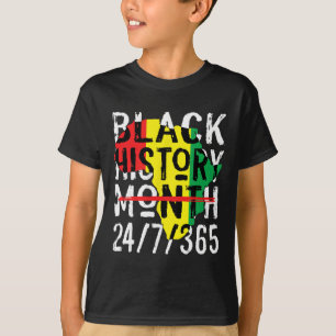 Camiseta Mês da História Negra 247365 Mapa da África Melani