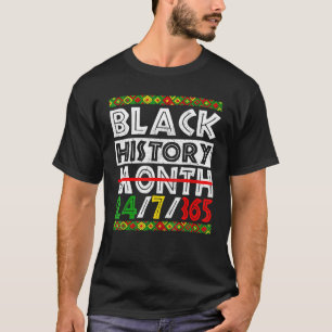 Camiseta Mês da História Negra 247365 Orgulho Afro-American