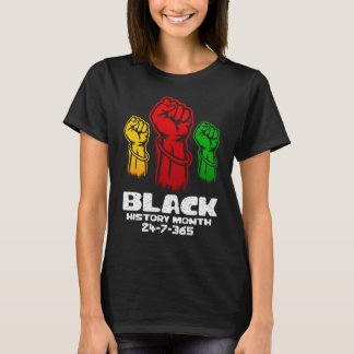 Camiseta Mês da História Negra 365 Dias Afro-Americano