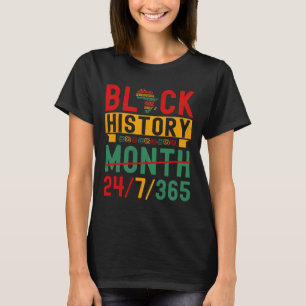 Camiseta Mês da História Negra 365 Um Mês Não Pode Segurar