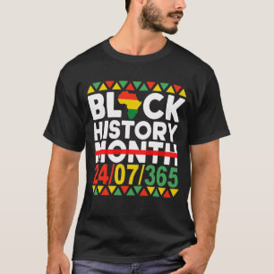 Camiseta Mês da História Negra África 24/07/365