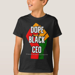 Camiseta Mês da História Negra CEO Preto Droga