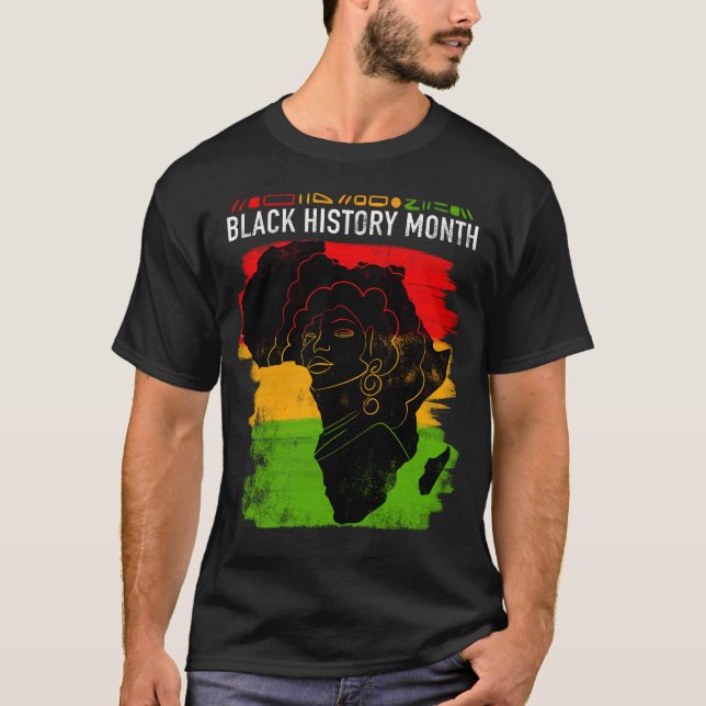 Camiseta Mês da história negra do Elegante (Frente)