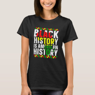 Camiseta Mês da História Negra é História Americana African