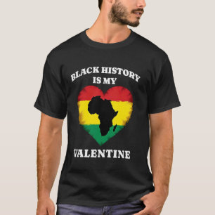 Camiseta Mês da História Negra É Meu Dia dos Namorados Cora