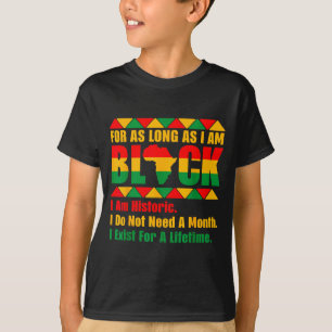 Camiseta Mês da história negra enquanto eu sou orgulho negr