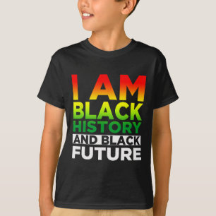 Camiseta Mês da História Negra - Eu Sou Negro - Negro É Bon