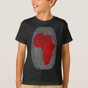 Camiseta Mês da História Negra Fingerprint Orgulho Afro Afr
