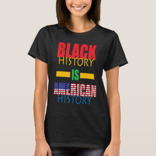 Camiseta Mês da História Negra História Americana Afro-Amer