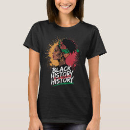 Camiseta Mês da História Negra - História Negra é Hi Americ