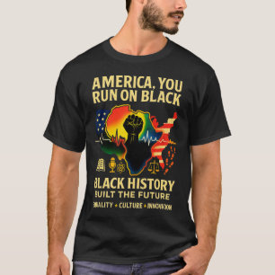 Camiseta Mês da História Negra Homens do Patrimônio Afro-Am