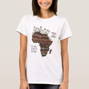 Camiseta Mês da História Negra Inspiração Diversidade Equid