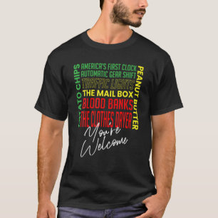 Camiseta Mês da História Negra - Inventores Africanos do Or
