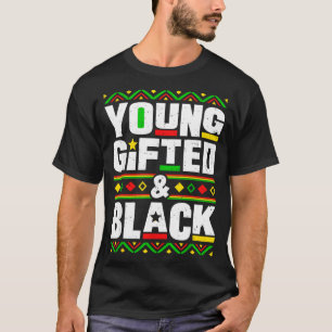 Camiseta Mês da História Negra Jovens Superdotados E Negros