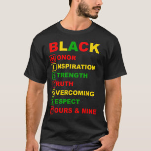 Camiseta Mês da História Negra Orgulho Melanina Afro-Americ