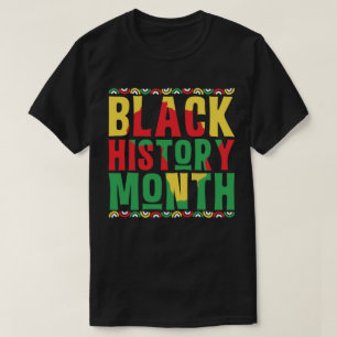 Camiseta Mês da História Negra Orgulhoso & Destemido