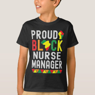 Camiseta Mês da História Negra Para Homem Enfermeiro Afro N