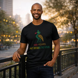 Camiseta Mês da História Negra Pássaro Sankofa 100 Anos