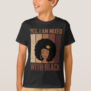 Camiseta Mês da História Negra Sim estou misturado com a Áf