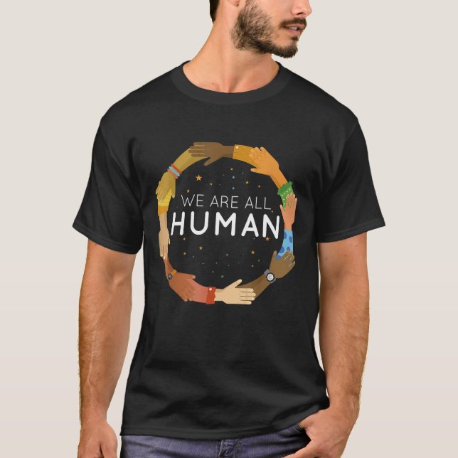 Camiseta Mês da História Negra - Todos Somos Humanos - O Ne (Frente)