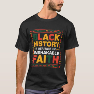 Camiseta Mês da História Negra: Um Legado de Fé Inabalável