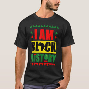 Camiseta Mês da História Negra Vintage Punho Mulheres Homen