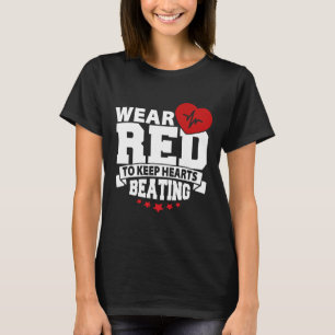 Camiseta Mês da Saúde - Vermelho Vista - Consciência da Doe