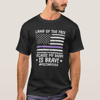Camiseta Mês Da Terra Militar De Liberdade Porque Meu Pai