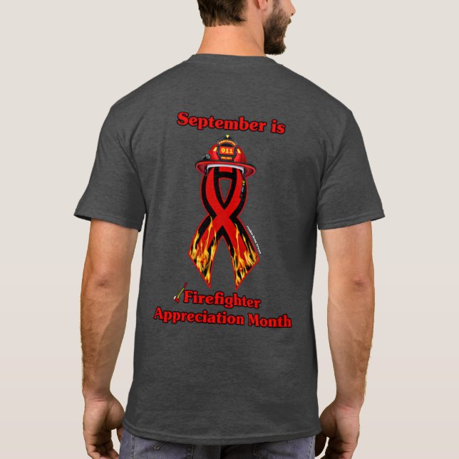 Camiseta Mês de Apreciação do Bombeiro (Verso)
