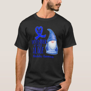Camiseta Mês de Consciência da Diabetes Em novembro Vestimo