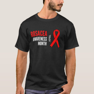 Camiseta Mês de Consciência da Rosacea