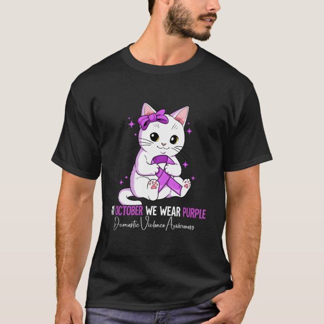 Camiseta Mês de Consciência da Violência Doméstica (Frente)