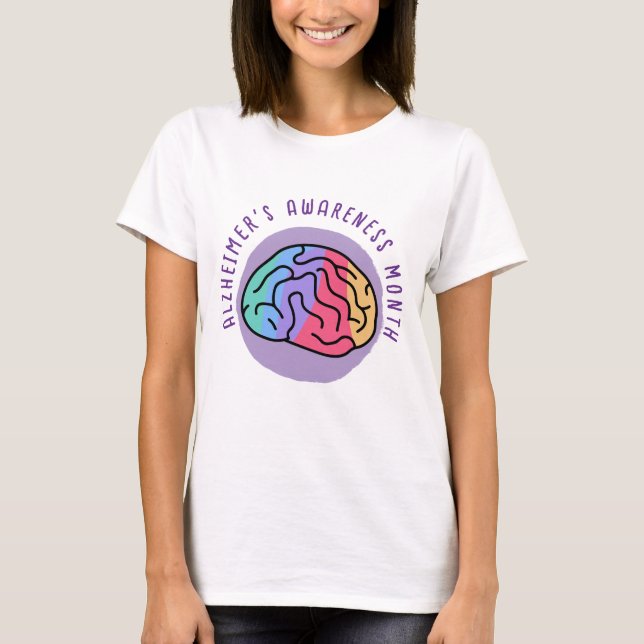 Camiseta Mês de Consciência do Alzheimer (Frente)
