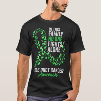 Camiseta Mês de consciência do Cancer Bile Duct Borboletas 