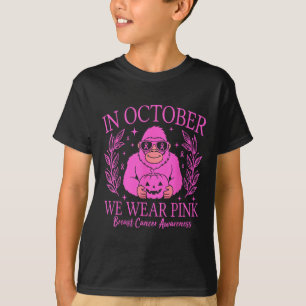 Camiseta Mês de consciência do câncer de mama de Fita Rosa