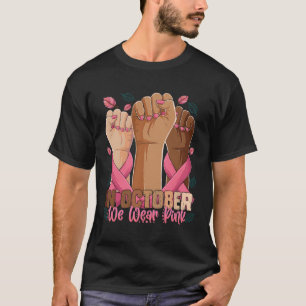 Camiseta Mês de consciência do câncer de mama em outubro Nó