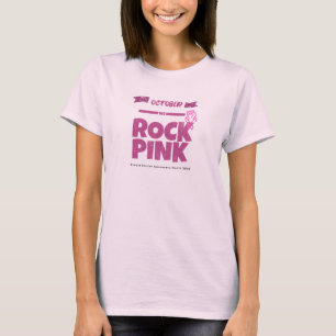 Camiseta Mês de consciência do câncer de mama Vestir Rosa