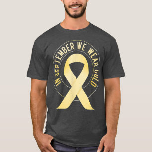 Camiseta Mês De Consciência Do Cancer Infantil Em Setembro